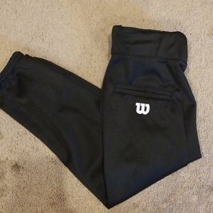 Black Youth Baseball Pants